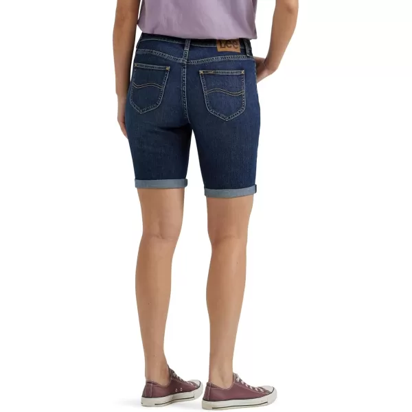 Lee Womens Legendary Rolled Denim Bermuda ShortDark River