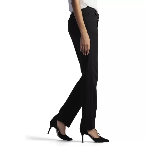 Lee Womens Petite Relaxed Fit Straight Leg JeanBlack Onyx