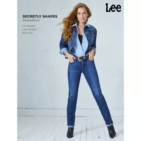 Lee Womens Wrinkle Free Relaxed Fit Straight Leg PantBewitched