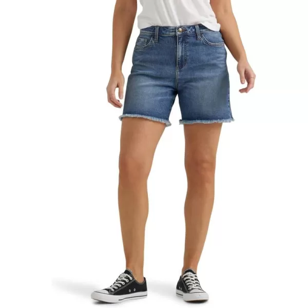 Lee Womens Legendary CutOff Denim ShortIndigo Luster