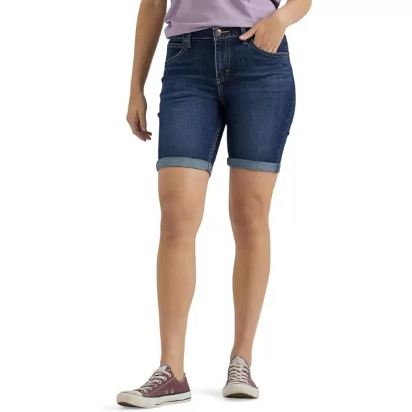 Lee Womens Legendary Rolled Denim Bermuda ShortDark River