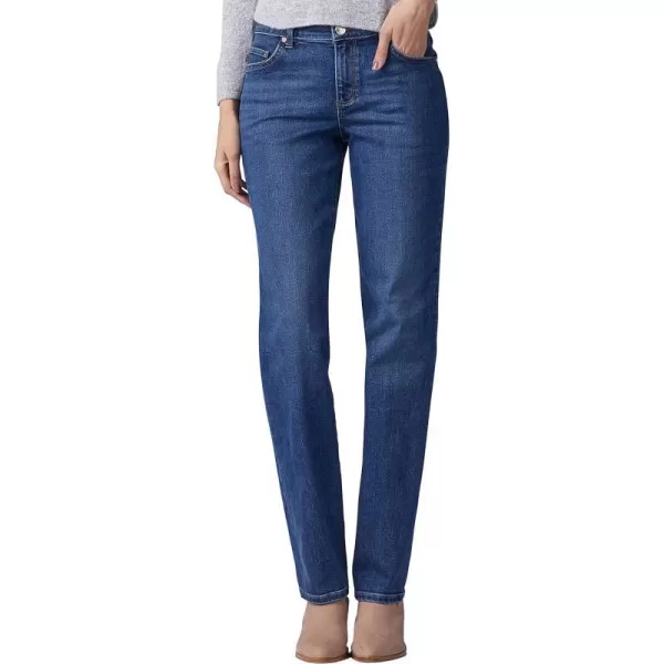 Lee Womens Petite Relaxed Fit Straight Leg JeanEl Paso Blue