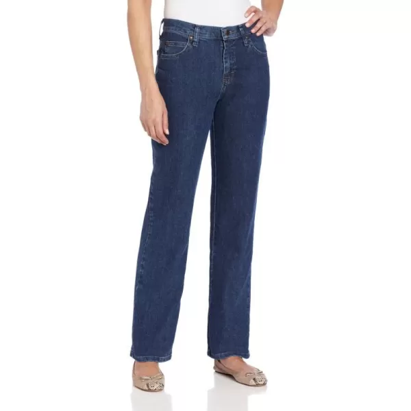 Lee Womens Petite Relaxed Fit Straight Leg JeanPremium Stone