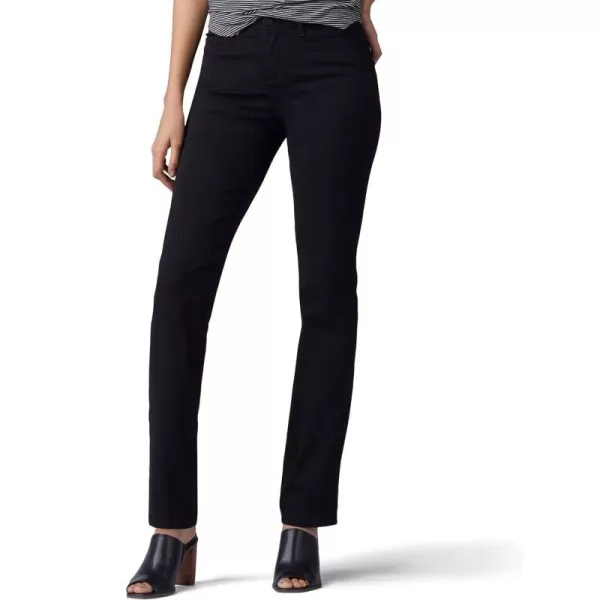 Lee Womens Ultra Lux Comfort with Flex Motion Straight Leg JeanBlack