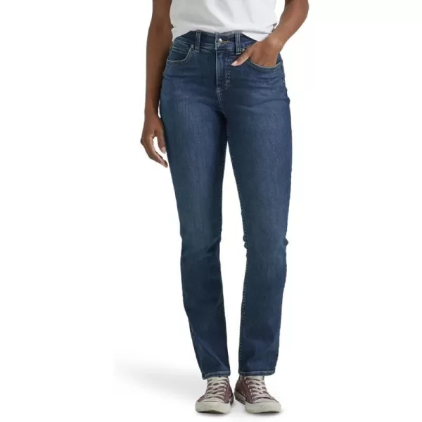 Lee Womens Ultra Lux Comfort with Flex Motion Straight Leg JeanGreet the Day