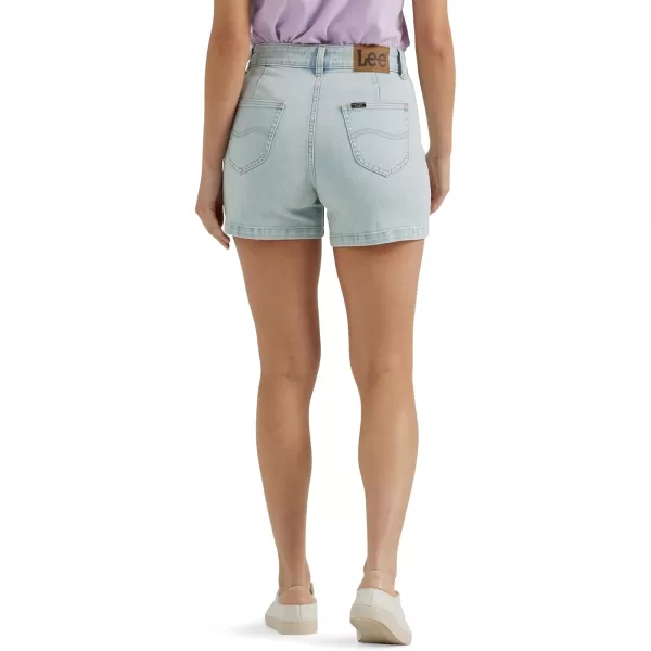 Lee Womens Legendary Seamed Denim ShortBright Blue Day