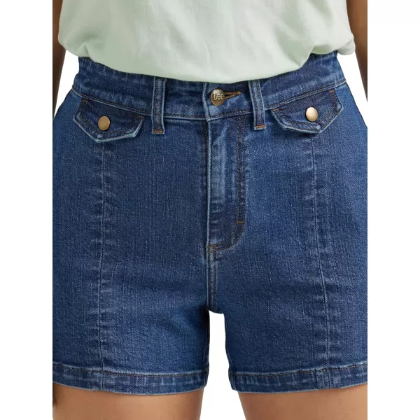 Lee Womens Legendary Seamed Denim ShortMajor Blues