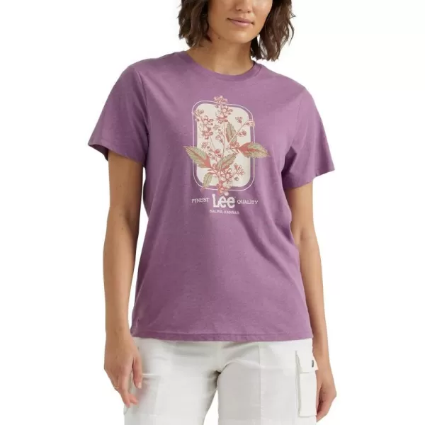 Lee Womens Graphic TeeGrapeade Heather