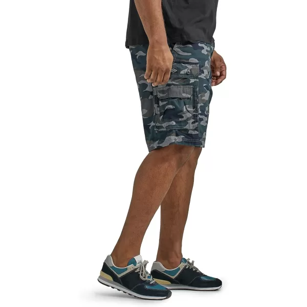 Lee Mens Big  Tall New Belted Wyoming Cargo ShortBlack Camo