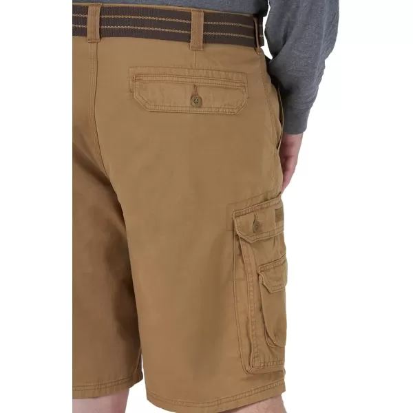 Lee Mens Big  Tall New Belted Wyoming Cargo ShortBourbon