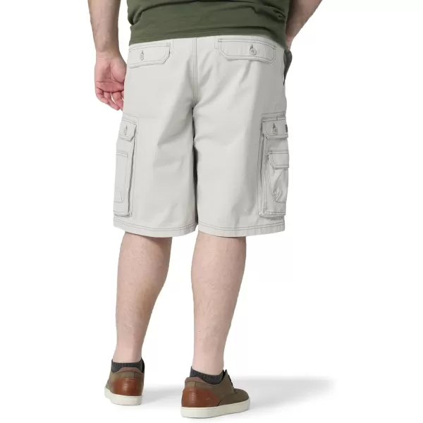 Lee Mens Big  Tall New Belted Wyoming Cargo ShortCadet Light Gray