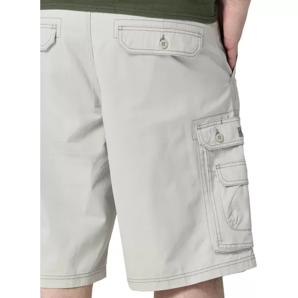 Lee Mens Big  Tall New Belted Wyoming Cargo ShortCadet Light Gray