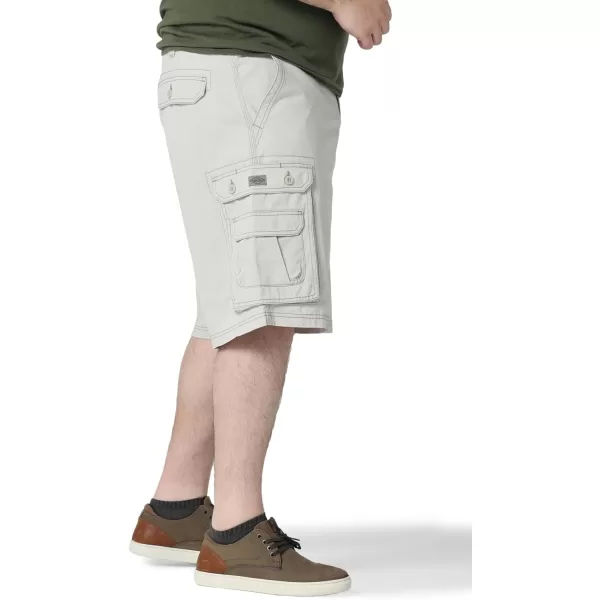 Lee Mens Big  Tall New Belted Wyoming Cargo ShortCadet Light Gray