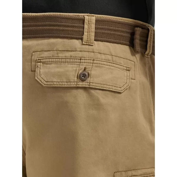 Lee Mens Big  Tall New Belted Wyoming Cargo ShortWarm Bronze