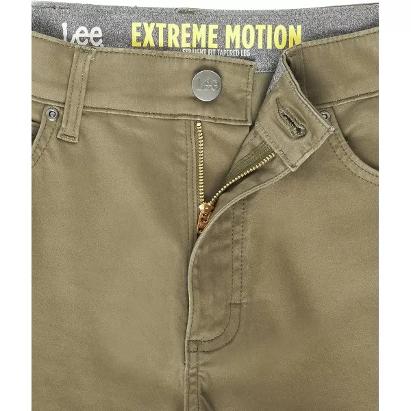 Lee Mens Extreme Motion 5Pocket Synthetic Straight PantForest