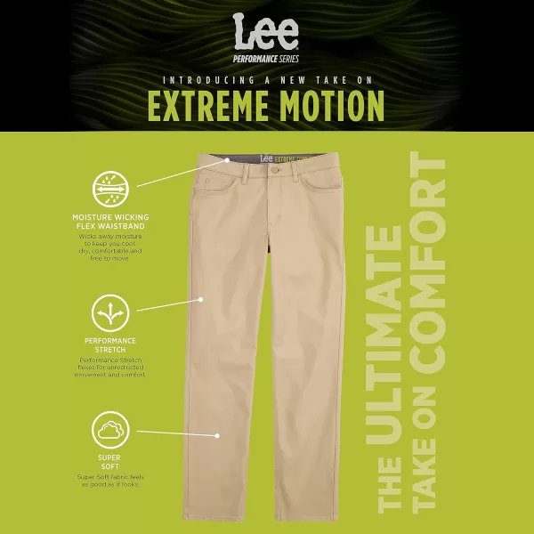 Lee Mens Extreme Motion 5Pocket Synthetic Straight PantForest