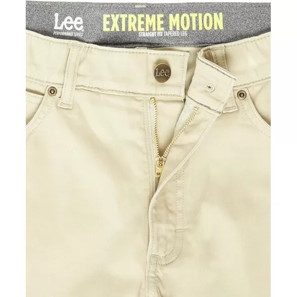 Lee Mens Extreme Motion 5Pocket Synthetic Straight PantPebble