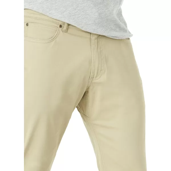 Lee Mens Extreme Motion 5Pocket Synthetic Straight PantPebble