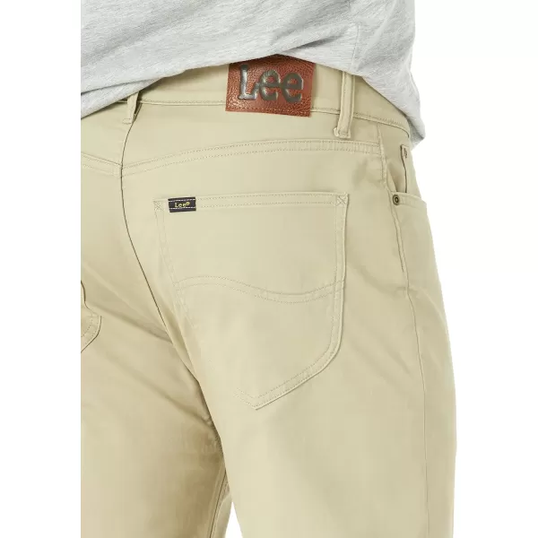 Lee Mens Extreme Motion 5Pocket Synthetic Straight PantPebble