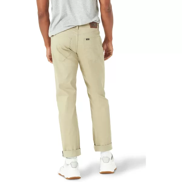 Lee Mens Extreme Motion 5Pocket Synthetic Straight PantPebble