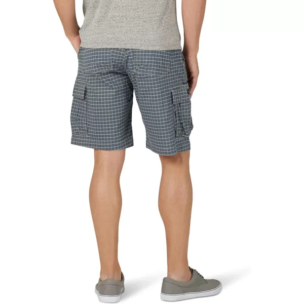 Lee Mens Extreme Motion Carolina Cargo ShortGray Plaid