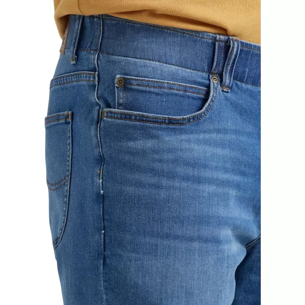 Lee Mens Extreme Motion Five Pocket Denim ShortBlue Rooster