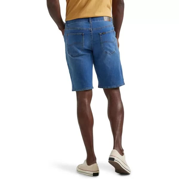 Lee Mens Extreme Motion Five Pocket Denim ShortBlue Rooster