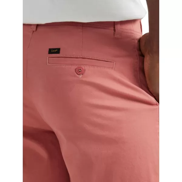 Lee Mens Extreme Motion Flat Front ShortClay Rose