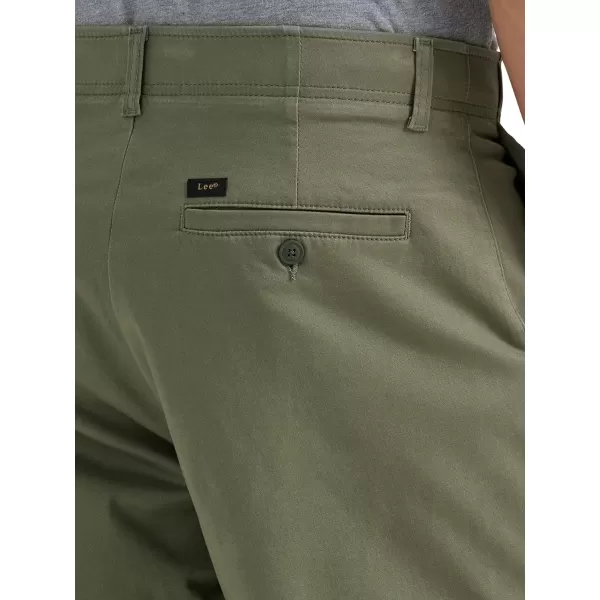 Lee Mens Extreme Motion Flat Front ShortOlive Grove