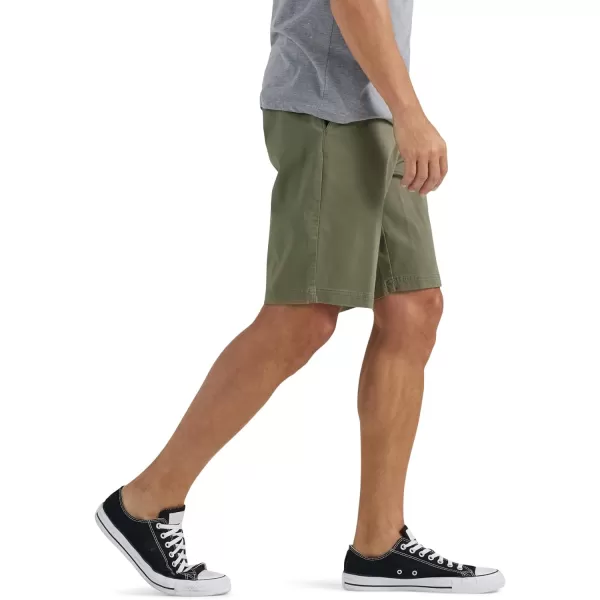 Lee Mens Extreme Motion Flat Front ShortOlive Grove