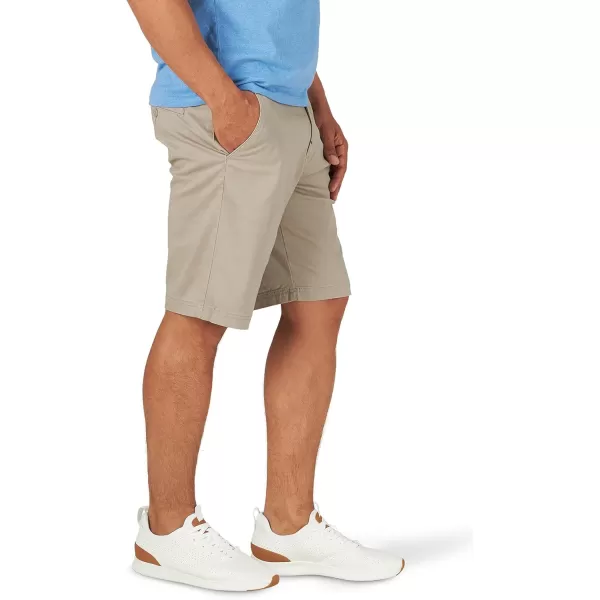 Lee Mens Extreme Motion Flat Front ShortPebble