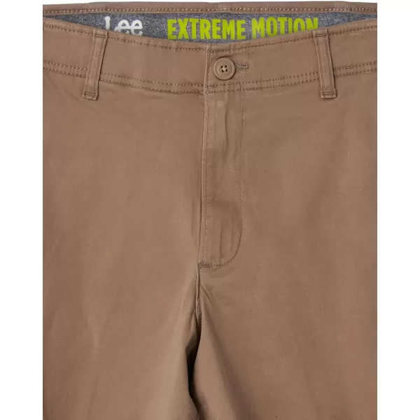 Lee Mens Extreme Motion Flat Front ShortStone