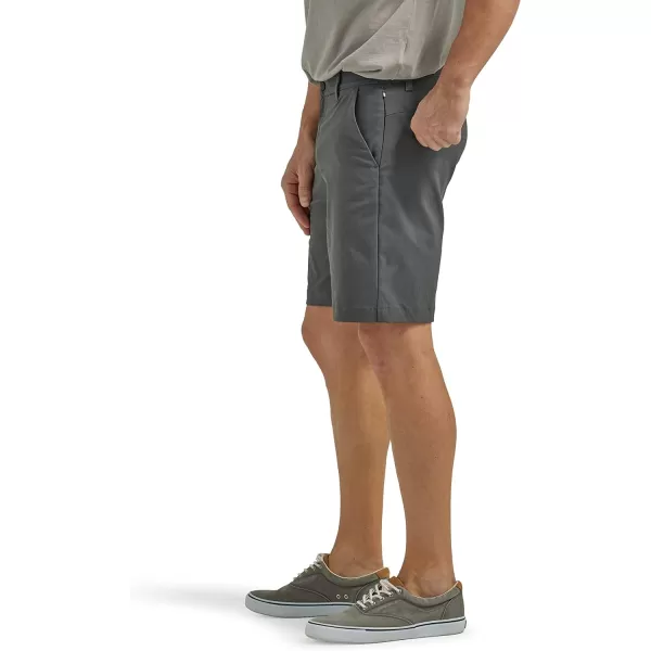 Lee Mens Extreme Motion Regular Fit Synthetic Flat Front ShortCharcoal