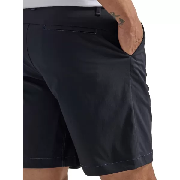 Lee Mens Extreme Motion Regular Fit Synthetic Flat Front ShortUnionall Black