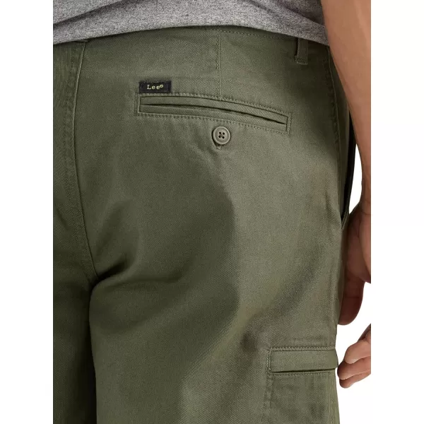 Lee Mens Extreme Motion Welt Cargo ShortOlive Grove
