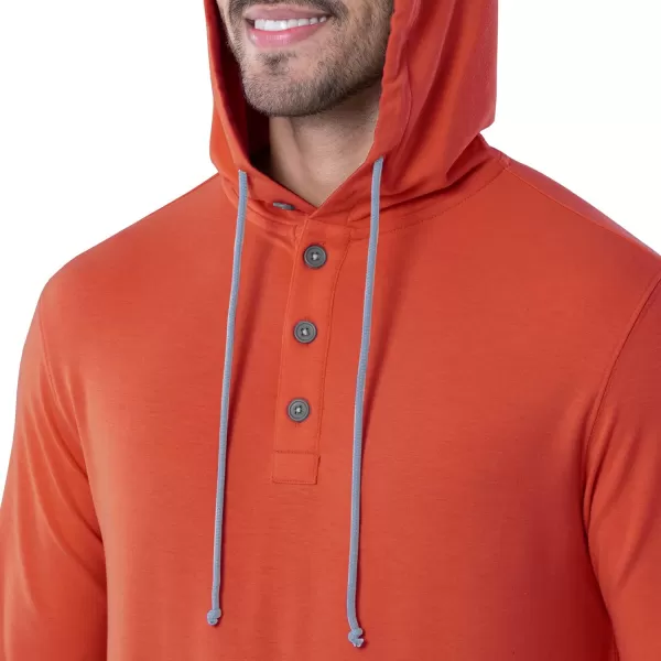 Lee Mens French Terry Hooded SweatshirtFiesta Orange