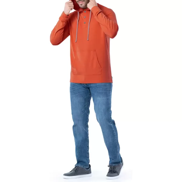 Lee Mens French Terry Hooded SweatshirtFiesta Orange