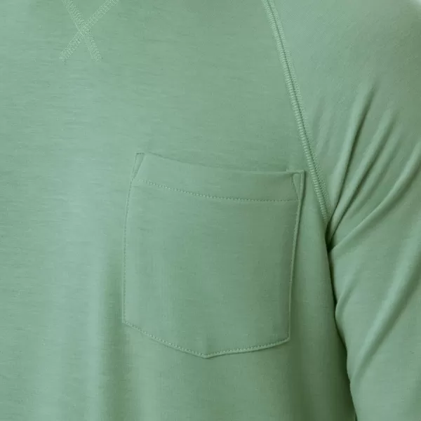 Lee Mens French Terry Long Sleeve Raglan Tee ShirtBasil