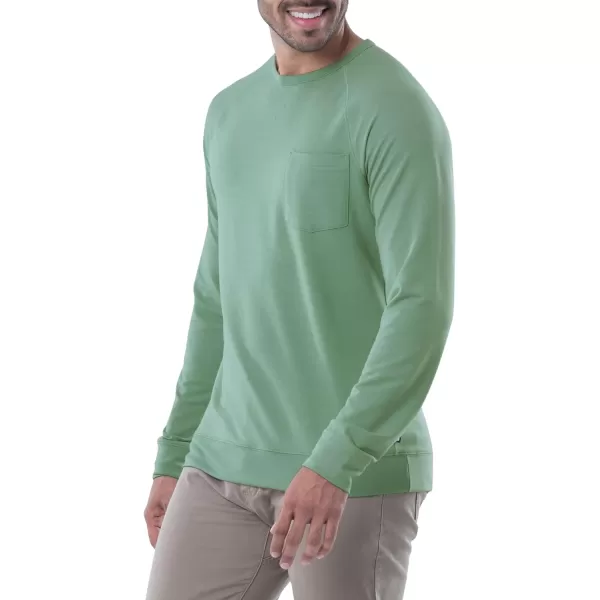 Lee Mens French Terry Long Sleeve Raglan Tee ShirtBasil