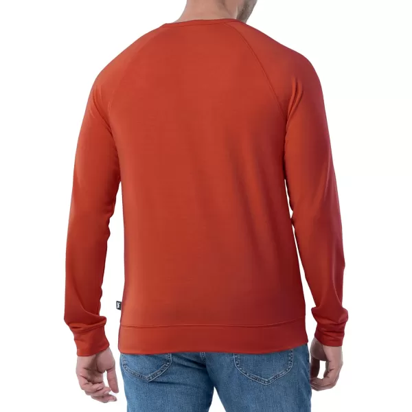 Lee Mens French Terry Long Sleeve Raglan Tee ShirtFiesta Orange