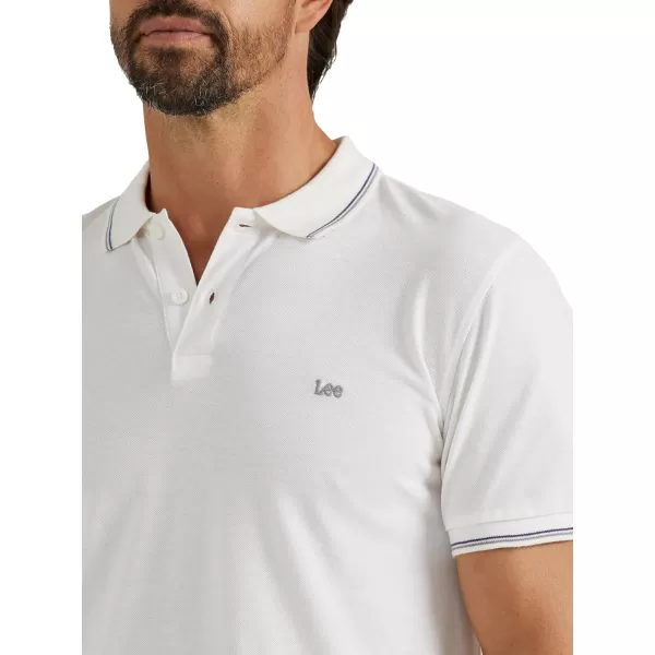 Lee Mens Legendary PoloBright White