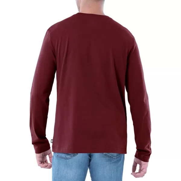 Lee Mens Long Sleeve Cotton TShirtRhubarb