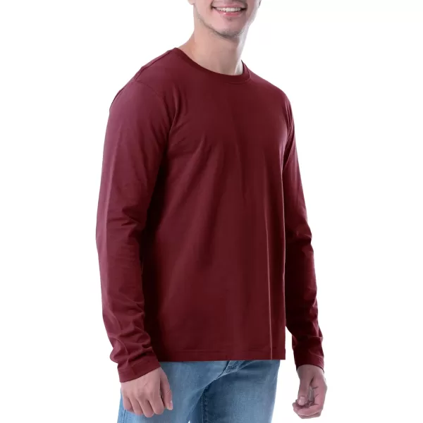 Lee Mens Long Sleeve Cotton TShirtRhubarb