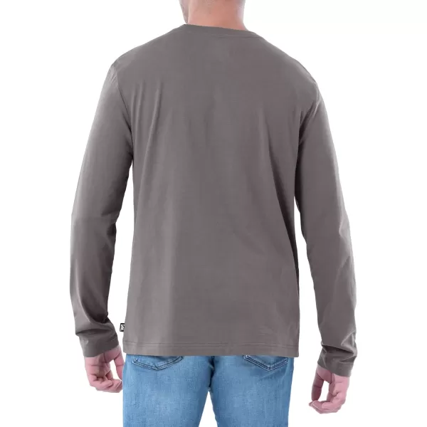 Lee Mens Long Sleeve Cotton TShirtSmoked Pearl