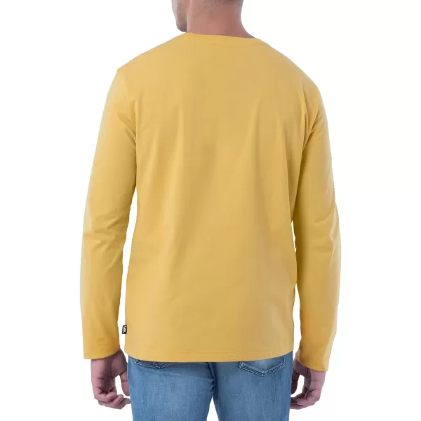 Lee Mens Long Sleeve Cotton TShirtYellow