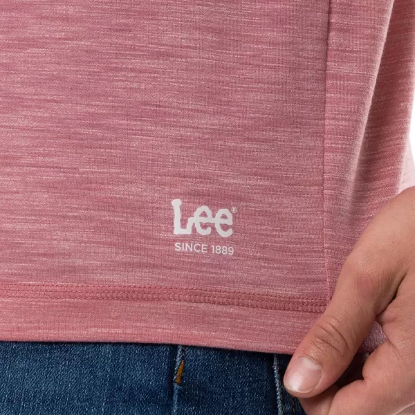 Lee Mens Quick Dry Long Sleeve TeeAntique Blush Heather