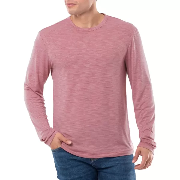 Lee Mens Quick Dry Long Sleeve TeeAntique Blush Heather