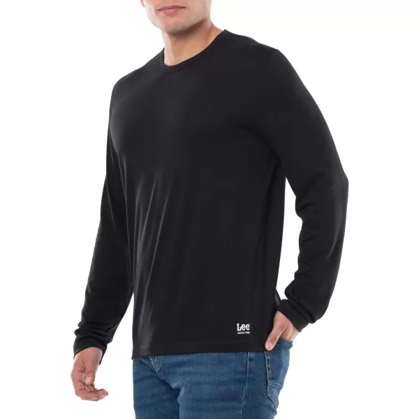 Lee Mens Quick Dry Long Sleeve TeeBlack