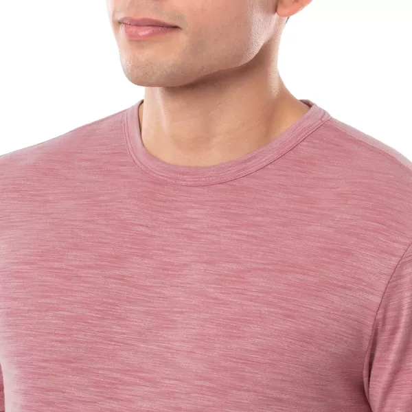 Lee Mens Quick Dry Short Sleeve TeeAntique Blush Heather