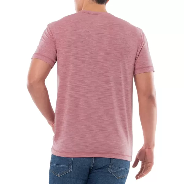 Lee Mens Quick Dry Short Sleeve TeeAntique Blush Heather